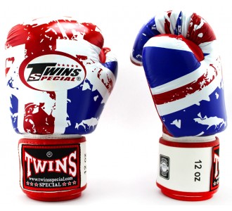 Боксерские перчатки Twins Special с рисунком (FBGV-44 UK)